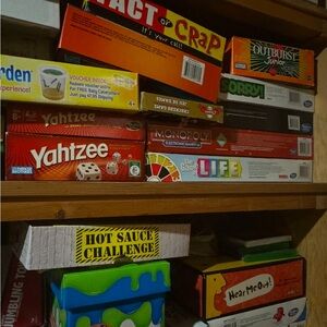 Board games to choose from